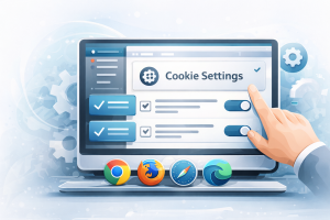 Manage cookies and browser settings for website preferences 