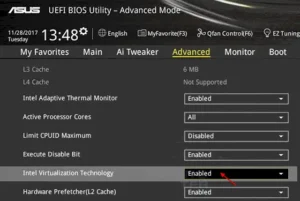 BIOS VT-d direct io setting windows 11 update fix
