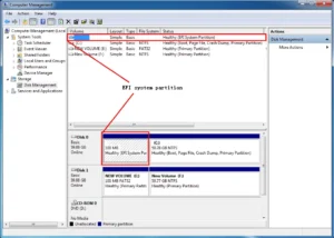 EFI system partition disk management windows 11